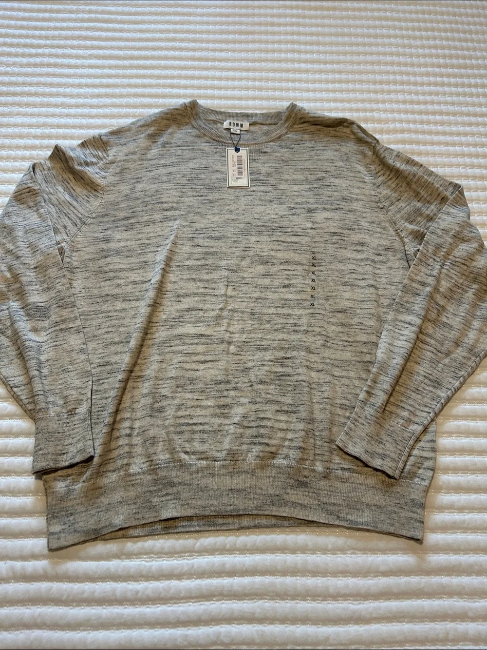 Men's Heather Gray Crewneck Sweater XL